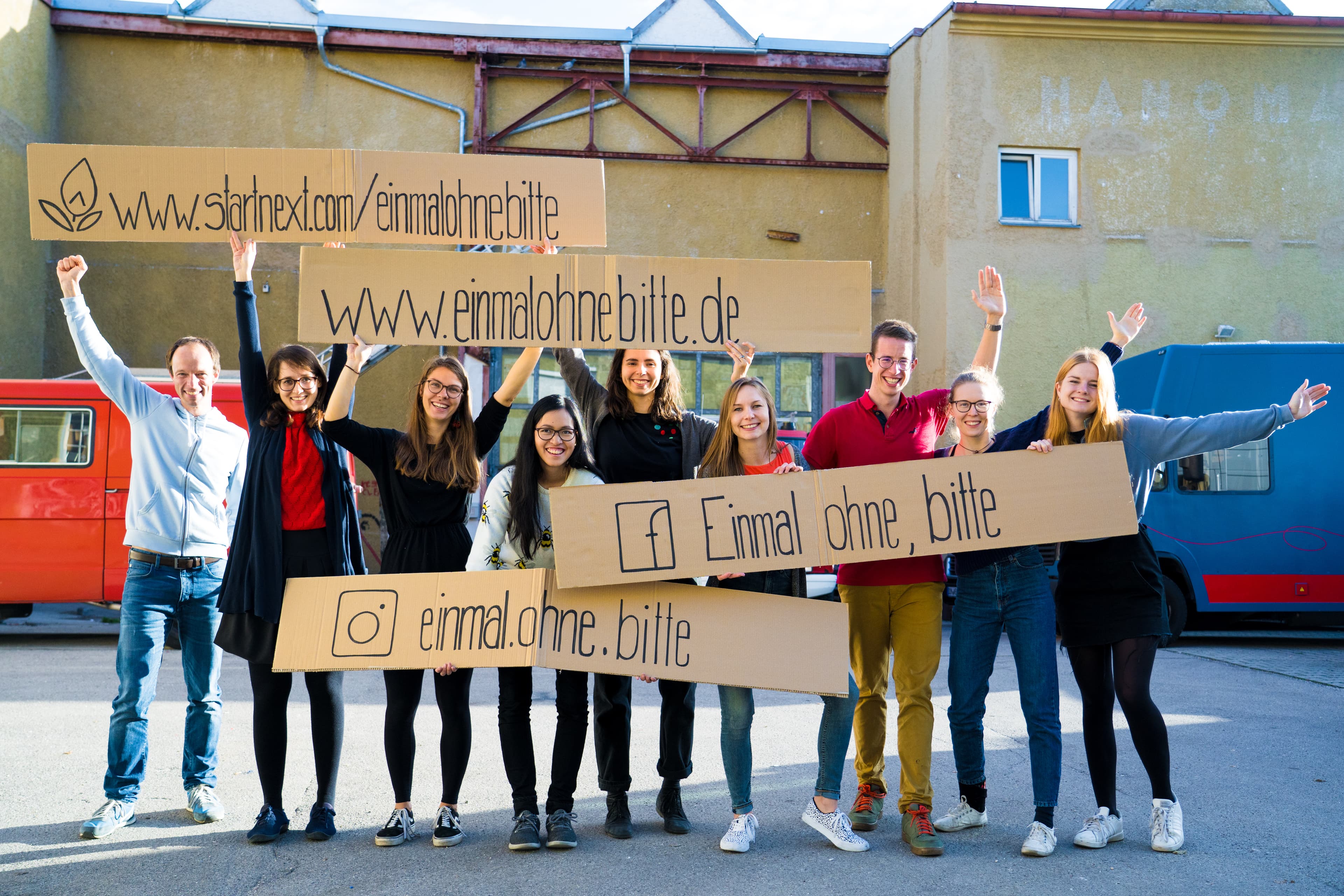 Einmal ohne, bitte Team Crowdfunding